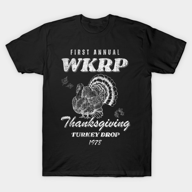 WKRP-Turkey-Drop T-Shirt by DewaJassin